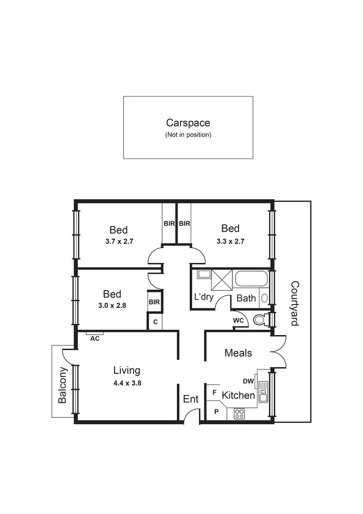 Floorplan of Homely apartment listing, 6/20 Toward Street, Murrumbeena VIC 3163