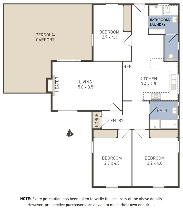 Floorplan of Homely house listing, 44 Cathcart Street, Maidstone VIC 3012