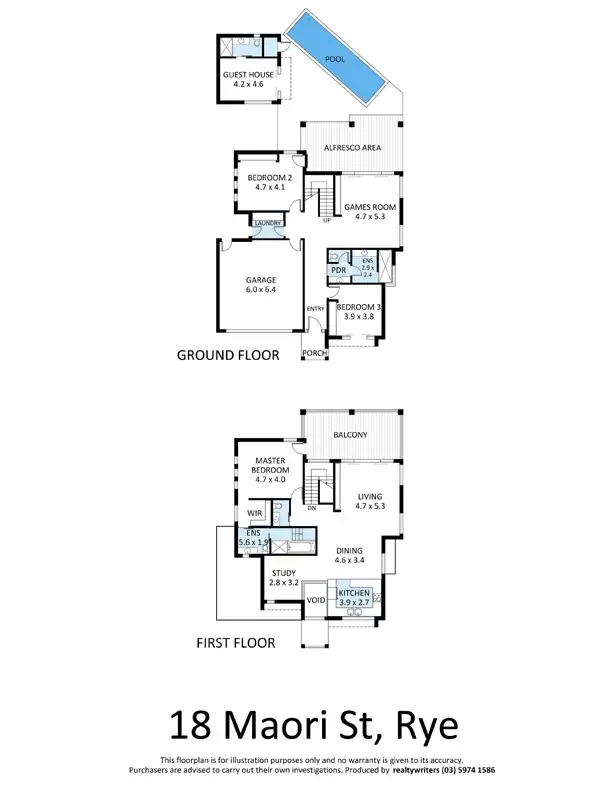 Floorplan of Homely house listing, 18 Maori Street, Rye VIC 3941
