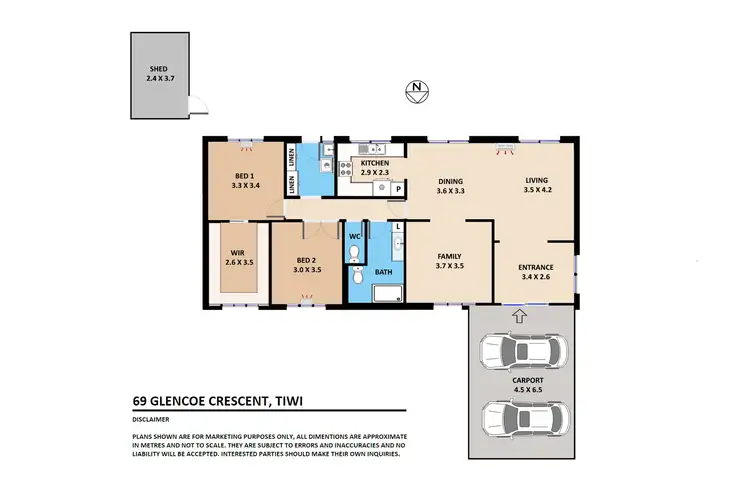Floorplan of Homely house listing, 69 Glencoe Crescent, Tiwi NT 810