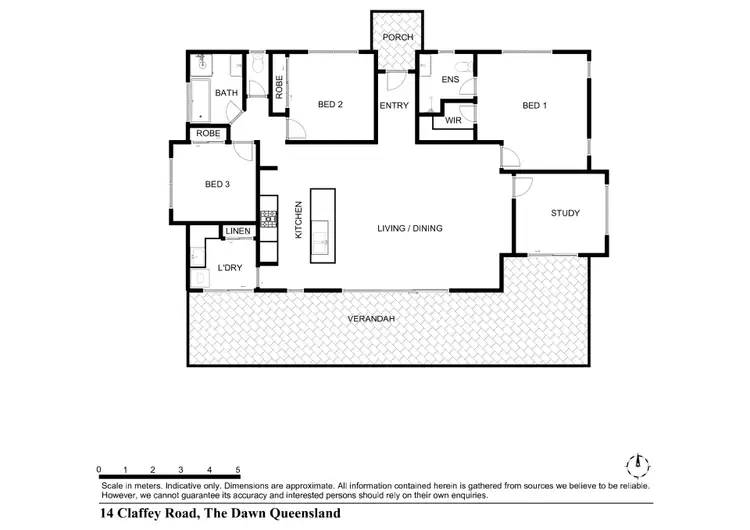 Floorplan of Homely house listing, 14 Claffey Road, The Dawn QLD 4570