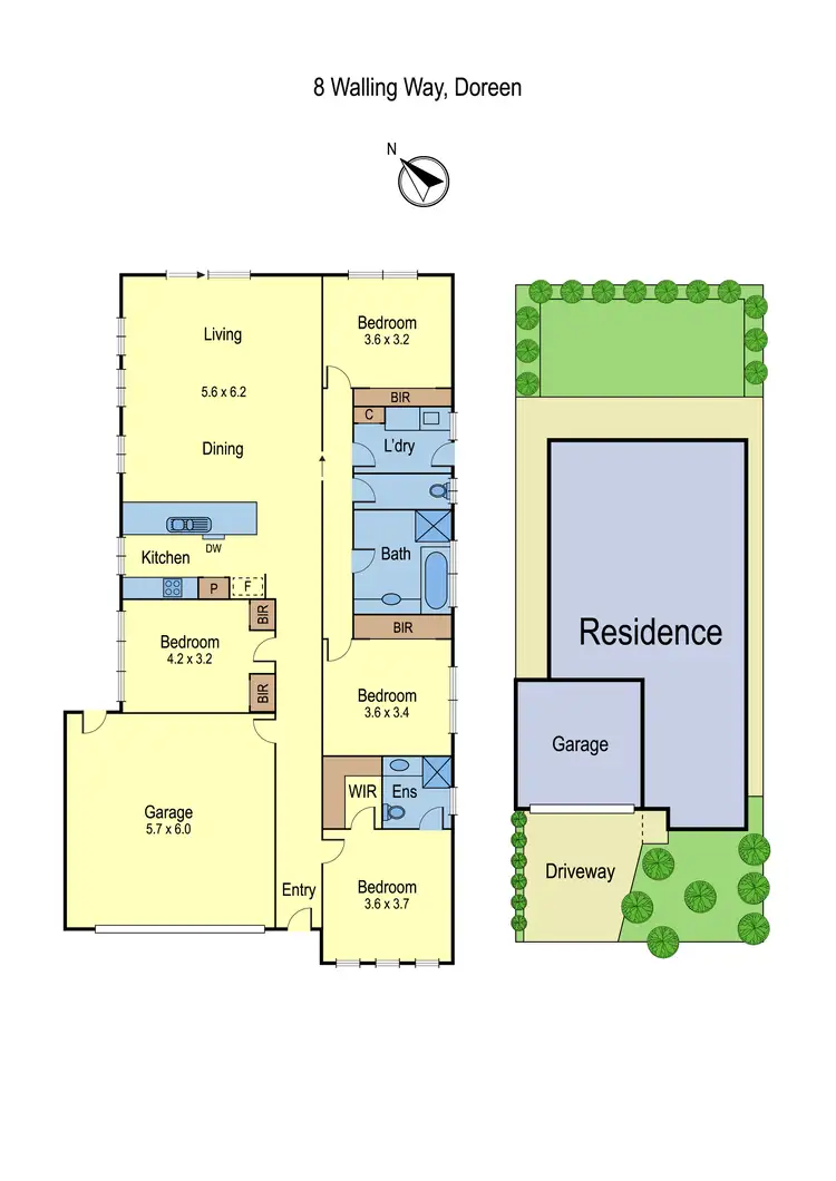 Floorplan of Homely house listing, 8 Walling Way, Doreen VIC 3754