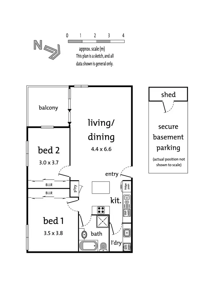 Floorplan of Homely apartment listing, 19/107 Whittens Lane, Doncaster VIC 3108