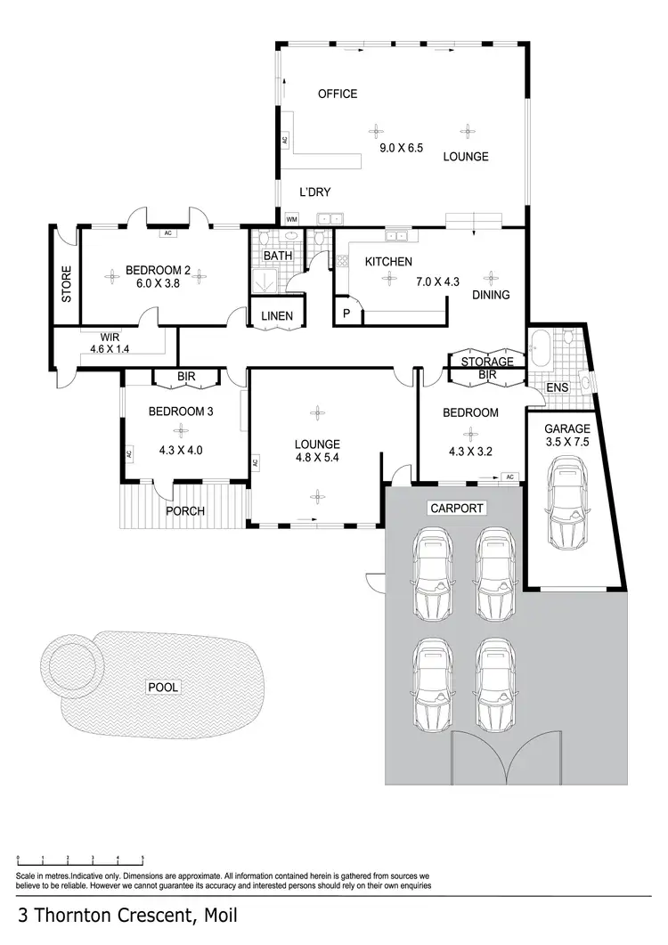 Floorplan of Homely house listing, 3 Thornton Crescent, Moil NT 810