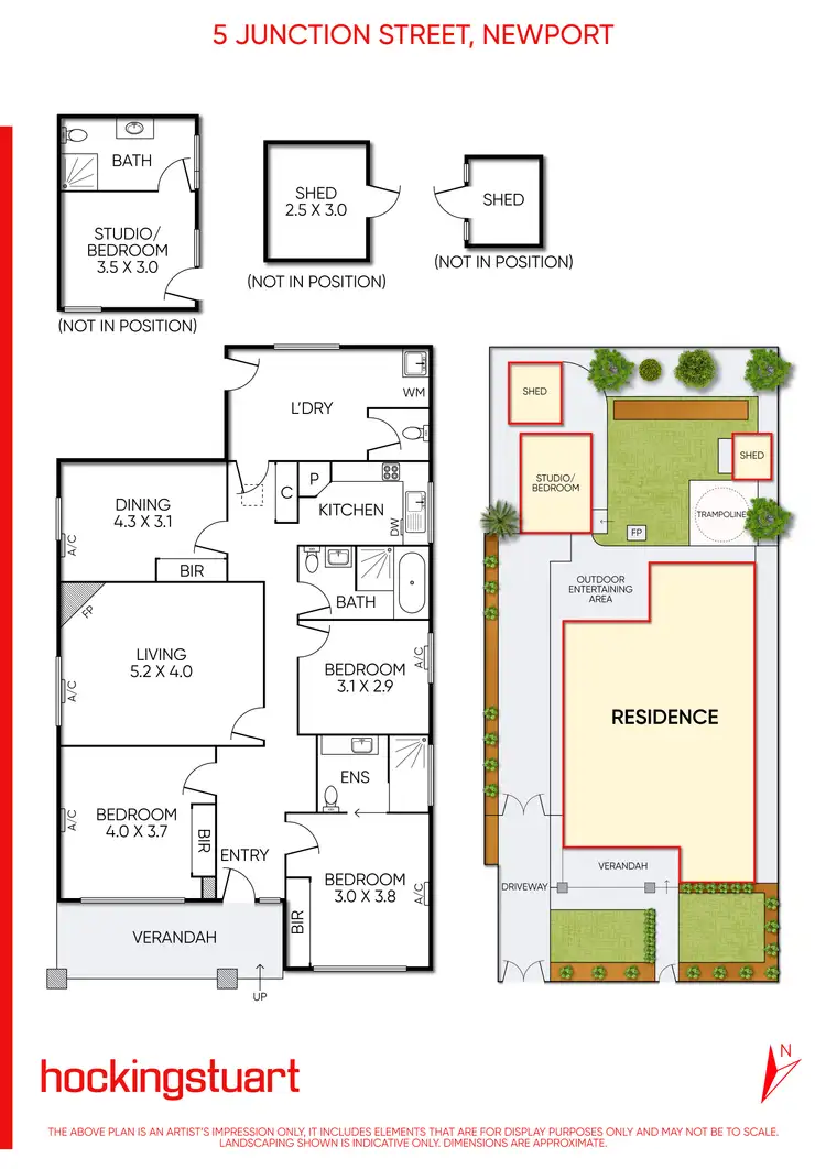 Floorplan of Homely house listing, 5 Junction Street, Newport VIC 3015