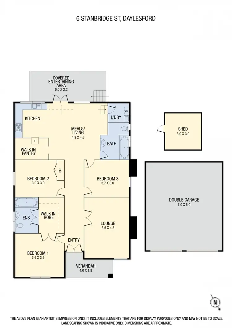 Floorplan of Homely house listing, 6 Stanbridge Street, Daylesford VIC 3460