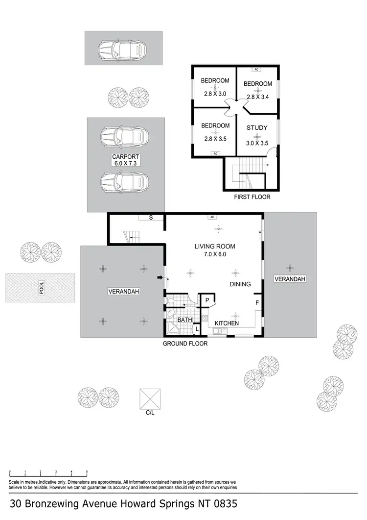 Floorplan of Homely house listing, 30 Bronzewing Avenue, Howard Springs NT 835