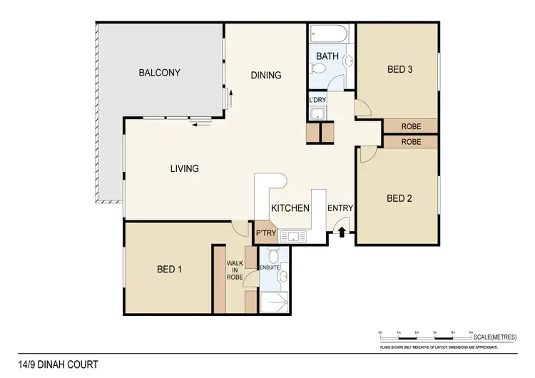 Floorplan of Homely apartment listing, 14/9 Dinah Court, Stuart Park NT 820