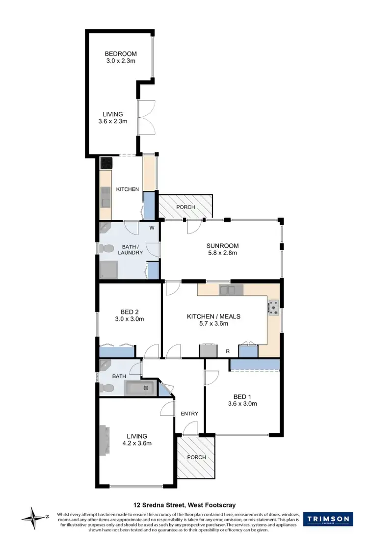 Floorplan of Homely house listing, 12 Sredna Street, West Footscray VIC 3012
