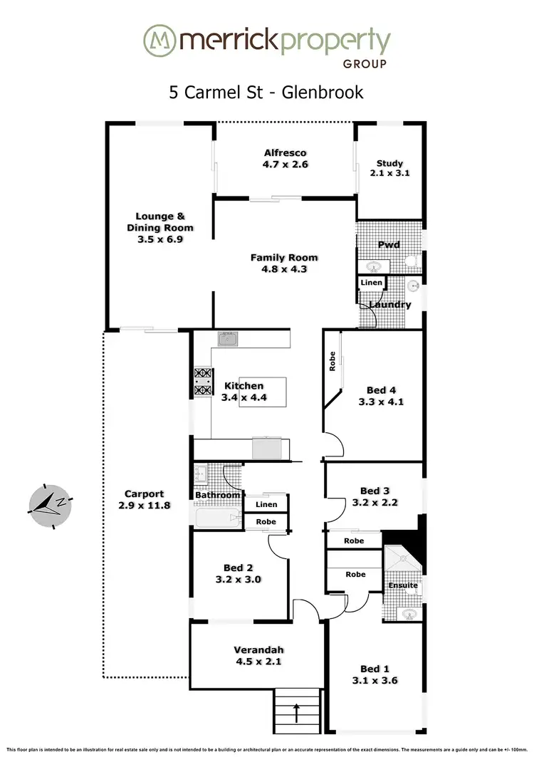 Floorplan of Homely house listing, 5 Carmel Street, Glenbrook NSW 2773