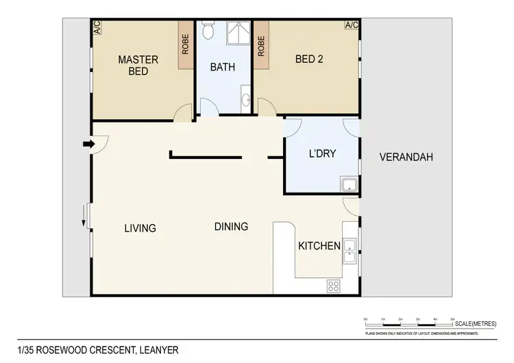 Floorplan of Homely unit listing, 1/35 Rosewood Crescent, Leanyer NT 812