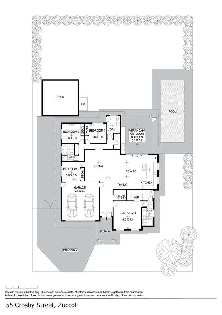 Floorplan of Homely house listing, 55 Crosby Street, Zuccoli NT 832