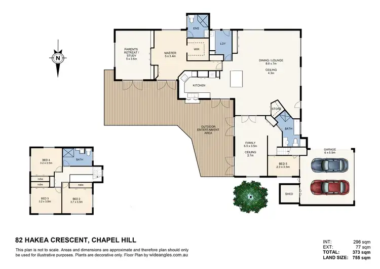 Floorplan of Homely house listing, 82 Hakea Crescent, Chapel Hill QLD 4069