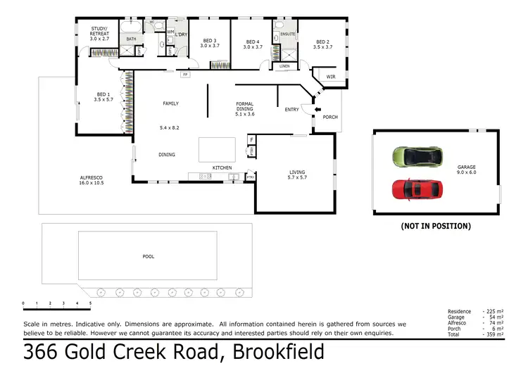 Floorplan of Homely house listing, 366 Gold Creek Road, Brookfield QLD 4069