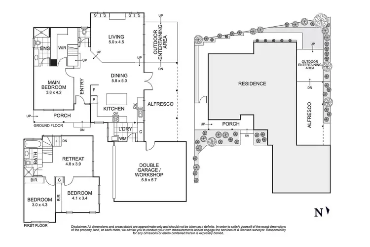 Floorplan of Homely townhouse listing, 2/19 Orchard Crescent, Mont Albert North VIC 3129