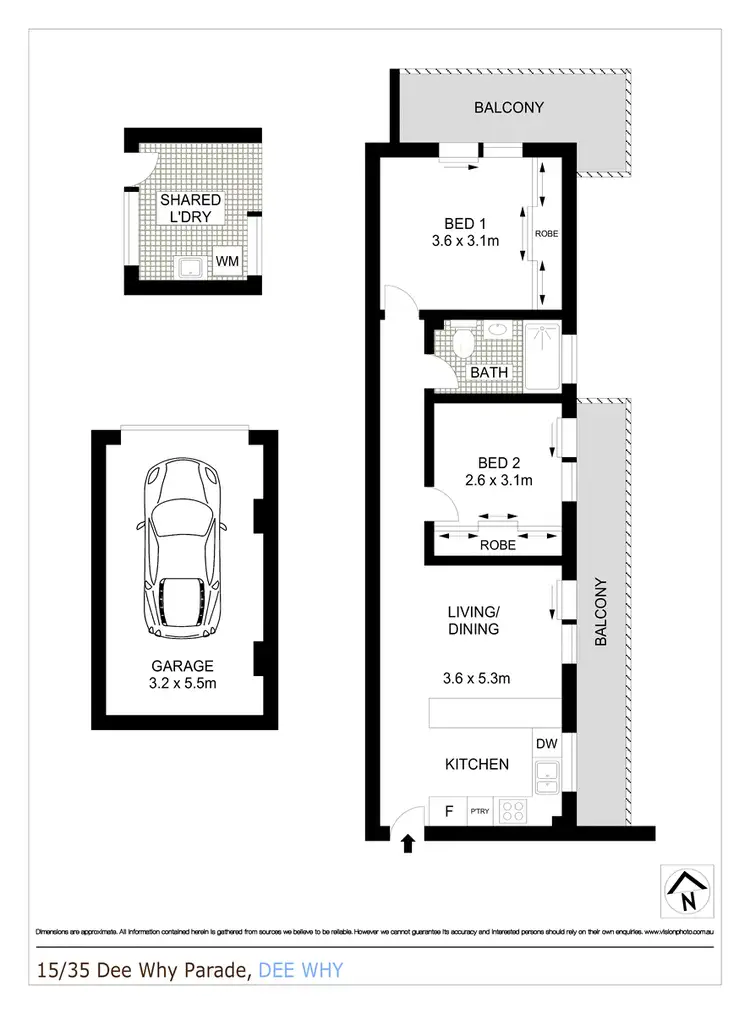 Floorplan of Homely apartment listing, 15/35 Dee Why Parade, Dee Why NSW 2099