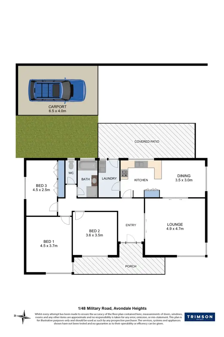 Floorplan of Homely house listing, 1/48 Military Road, Avondale Heights VIC 3034