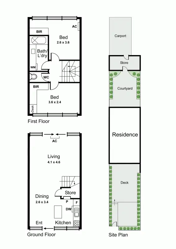 Floorplan of Homely townhouse listing, 4/89 Neerim Road, Glen Huntly VIC 3163