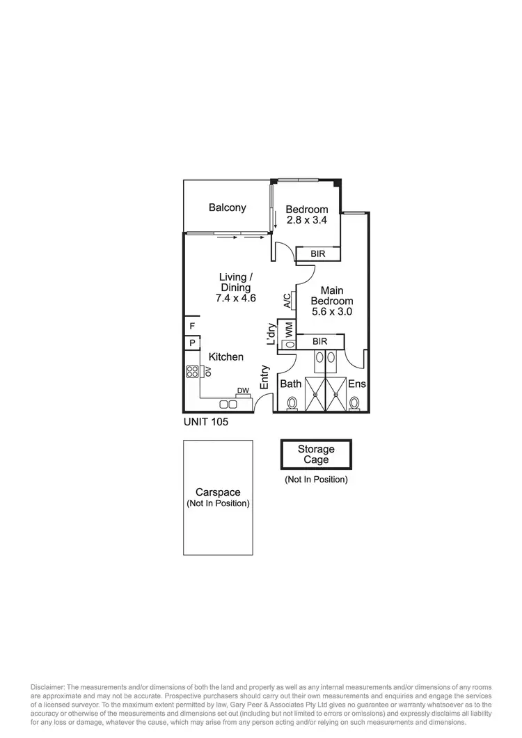 Floorplan of Homely apartment listing, 105/14-16 Elliott Avenue, Carnegie VIC 3163