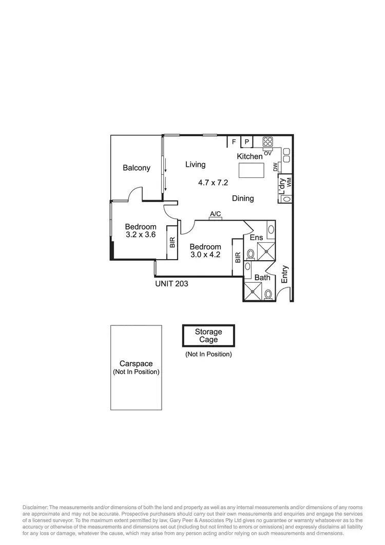 Floorplan of Homely apartment listing, 203/14-16 Elliott Avenue, Carnegie VIC 3163