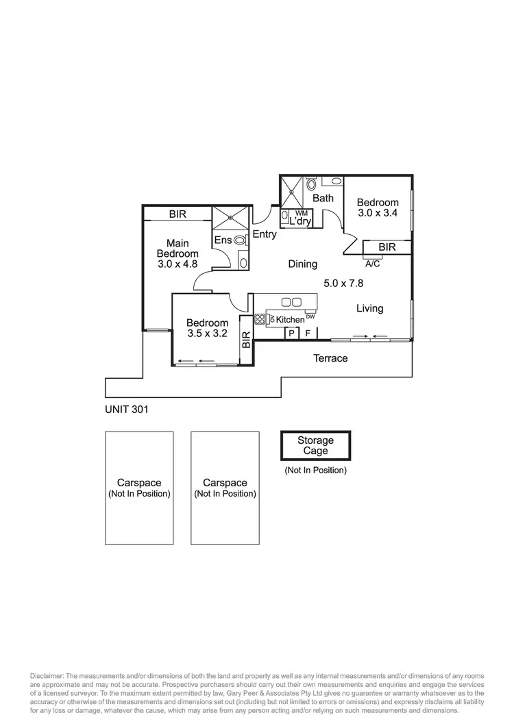 Floorplan of Homely apartment listing, 301/14-16 Elliott Avenue, Carnegie VIC 3163