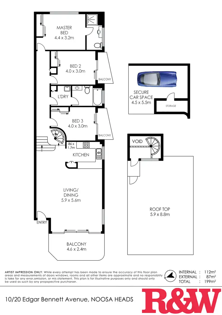 Floorplan of Homely apartment listing, 10/20 Edgar Bennett Avenue, Noosa Heads QLD 4567
