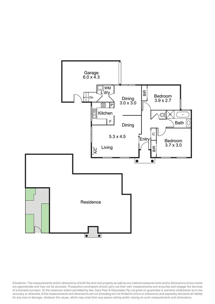 Floorplan of Homely unit listing, 1/24 Murrumbeena Road, Murrumbeena VIC 3163