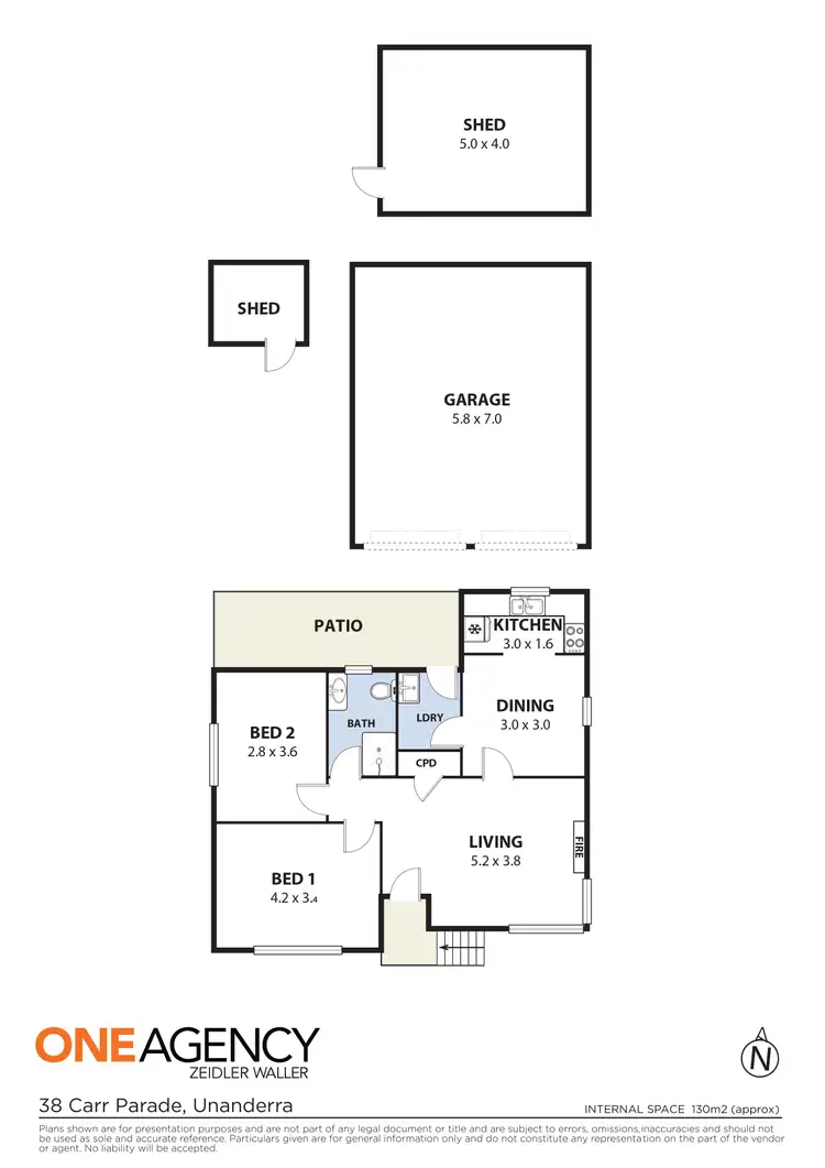 Floorplan of Homely house listing, 38 Carr Parade, Unanderra NSW 2526