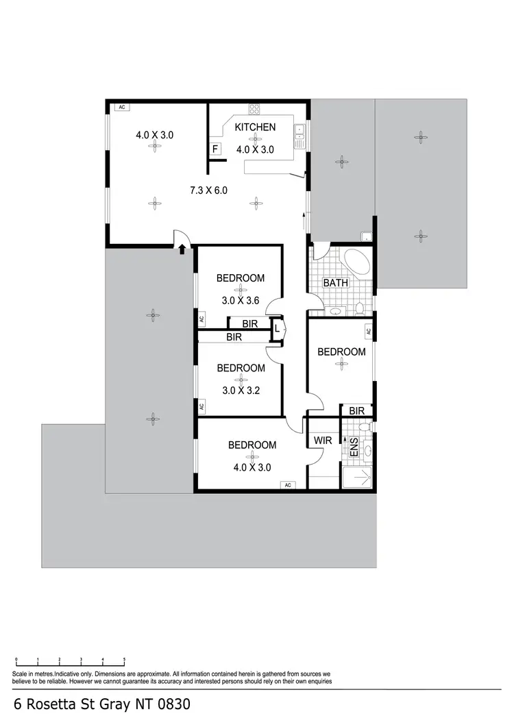Floorplan of Homely house listing, 6 Rosetta Street, Gray NT 830