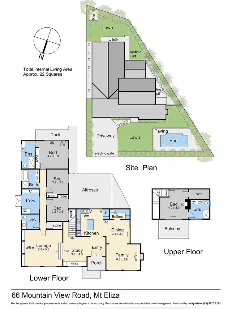 Floorplan of Homely house listing, 66 Mountain View Road, Mount Eliza VIC 3930