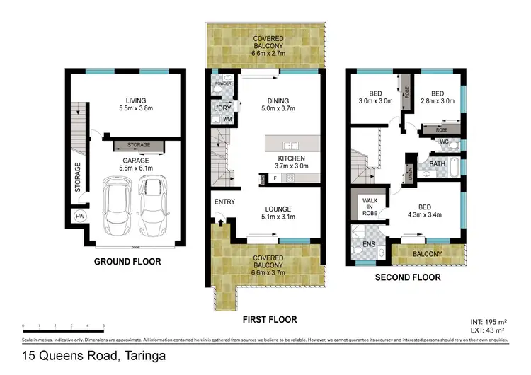 Floorplan of Homely house listing, 15 Queens Road, Taringa QLD 4068