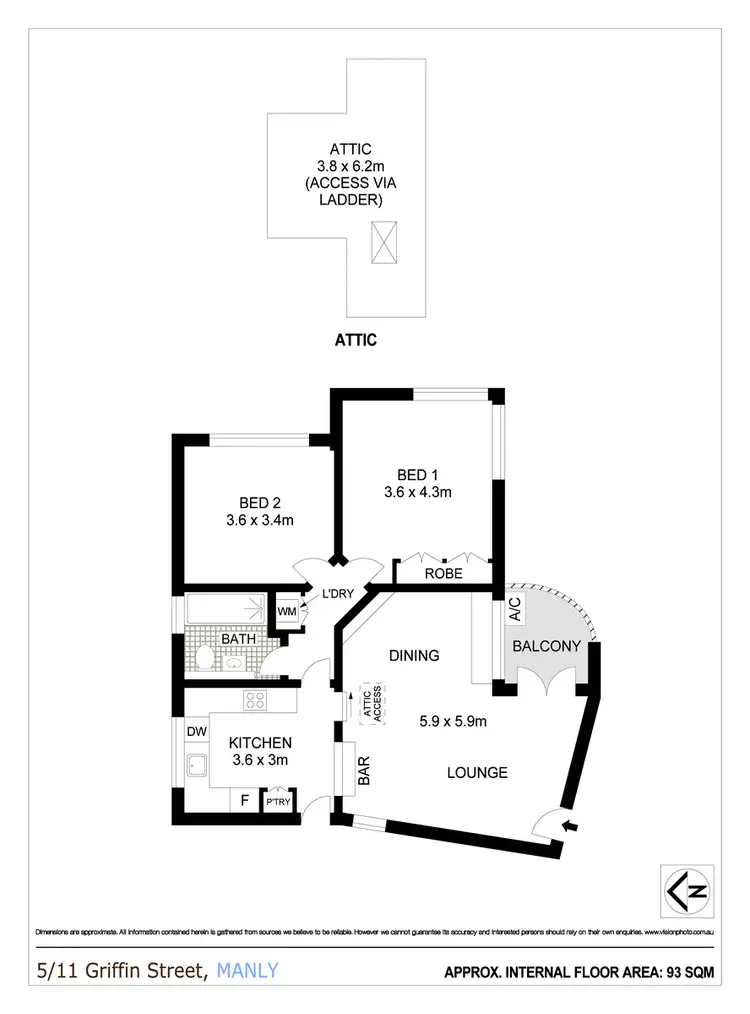 Floorplan of Homely apartment listing, 5/11 Griffin Street, Manly NSW 2095