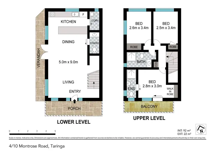 Floorplan of Homely unit listing, 4/10 Montrose Road, Taringa QLD 4068