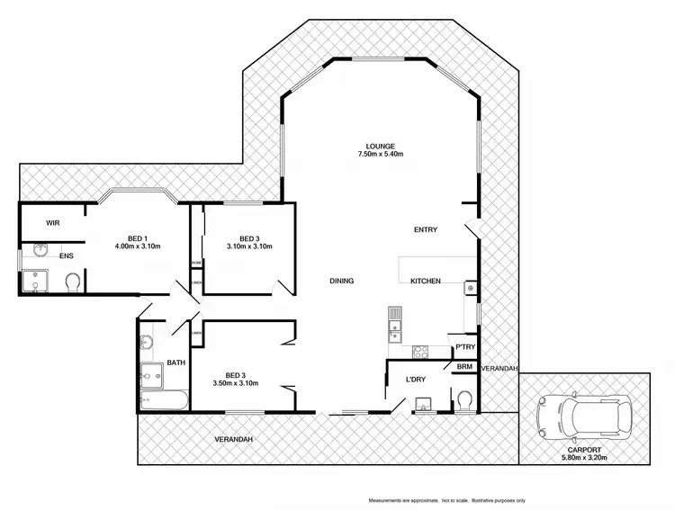 Floorplan of Homely house listing, 161 Edmondson Lane, Wooragee VIC 3747
