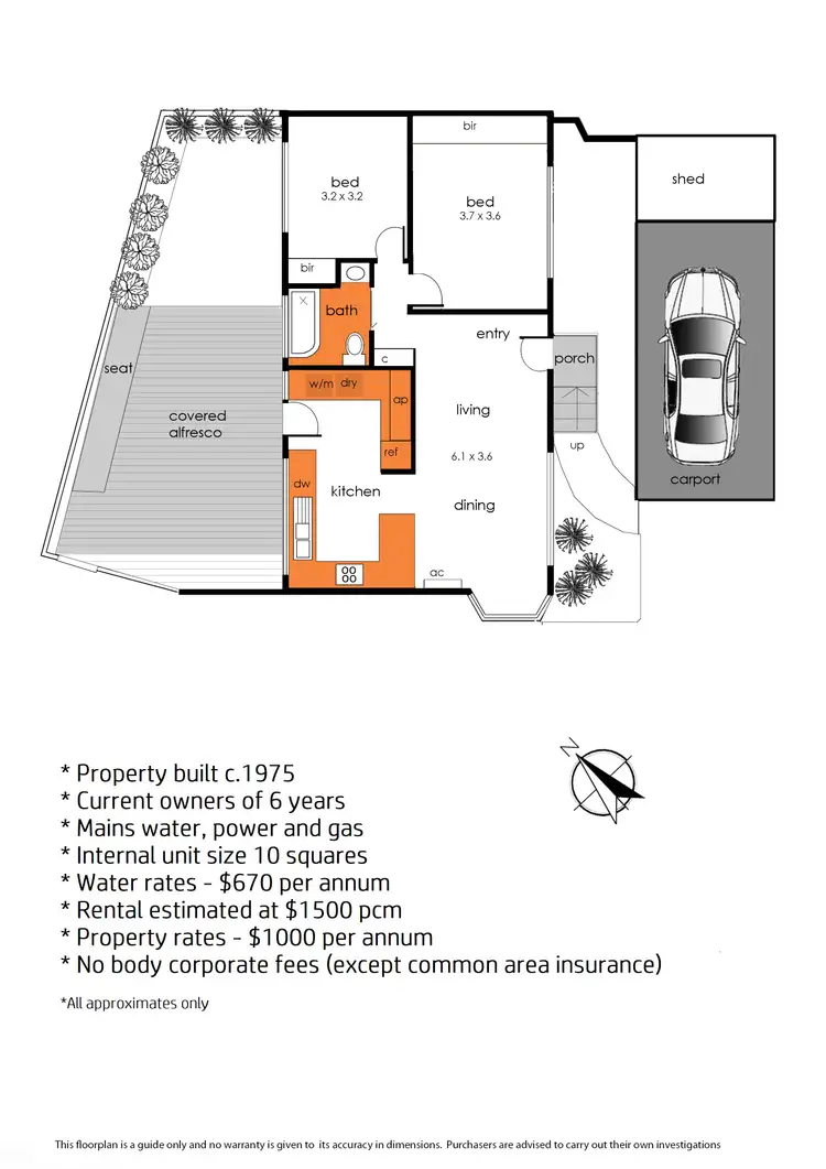 Floorplan of Homely unit listing, 2/13 Clarinda Street, Somerville VIC 3912