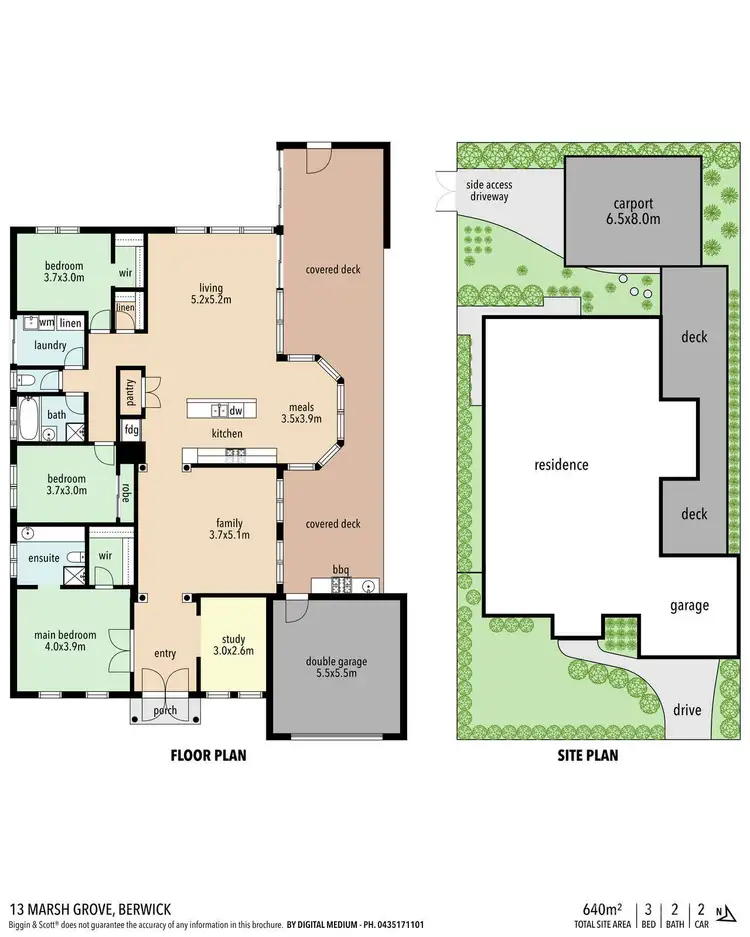 Floorplan of Homely house listing, 13 Marsh Grove, Berwick VIC 3806