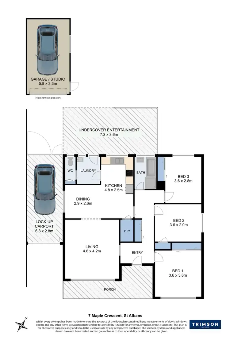 Floorplan of Homely house listing, 7 Maple Crescent, St Albans VIC 3021