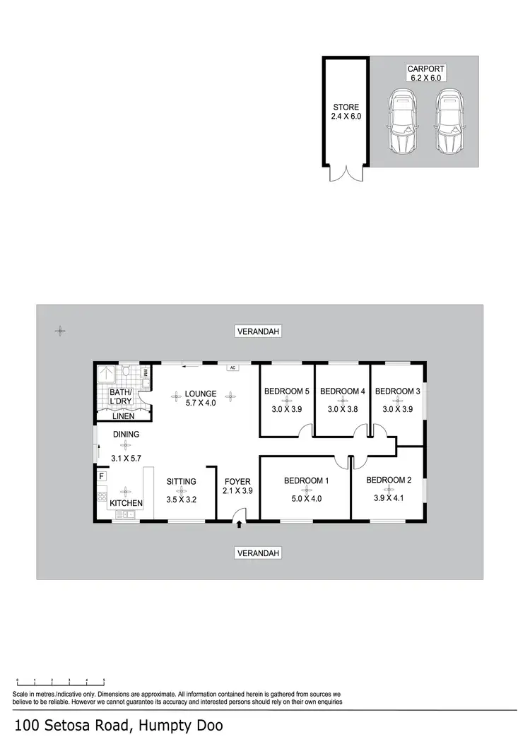 Floorplan of Homely house listing, 100 Setosa Road, Humpty Doo NT 836