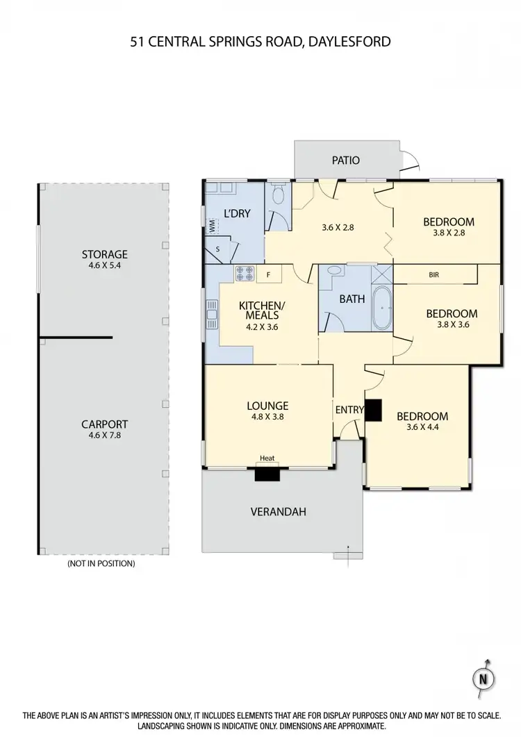 Floorplan of Homely house listing, 51 Central Springs Road, Daylesford VIC 3460