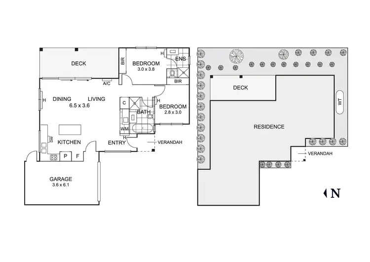 Floorplan of Homely villa listing, 20B Southern Road, Mentone VIC 3194
