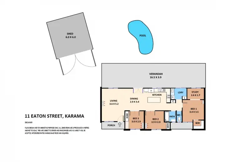 Floorplan of Homely house listing, 11 Eaton Place, Karama NT 812