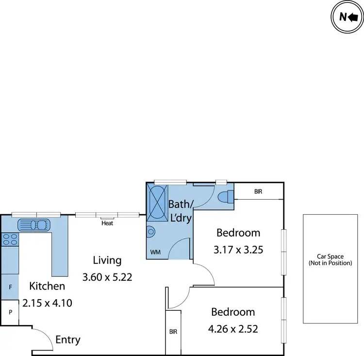 Floorplan of Homely apartment listing, 11/10 Heather Avenue, Brooklyn VIC 3012