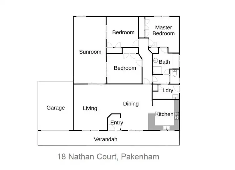 Floorplan of Homely house listing, 18 Nathan Court, Pakenham VIC 3810