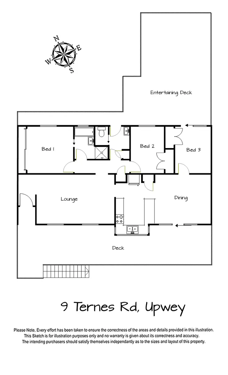 Floorplan of Homely house listing, 9 Ternes Road, Upwey VIC 3158
