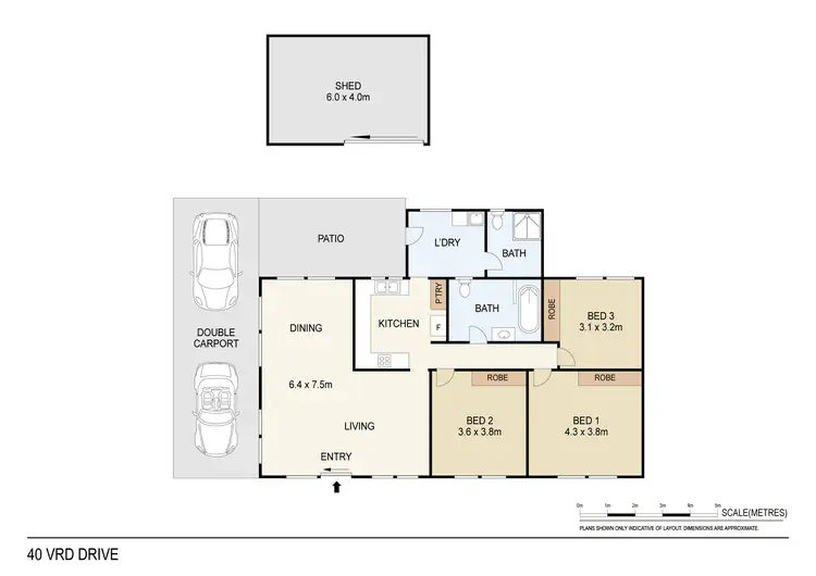 Floorplan of Homely house listing, 40 V.R.D Drive, Leanyer NT 812