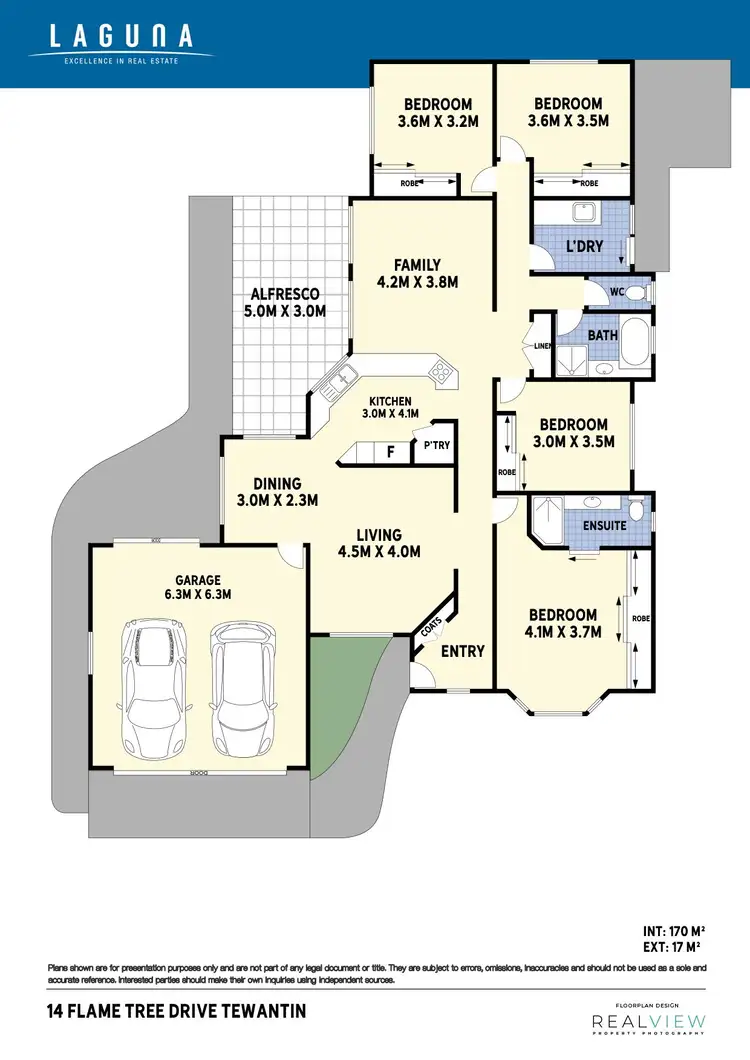 Floorplan of Homely house listing, 14 Flame Tree Drive, Tewantin QLD 4565