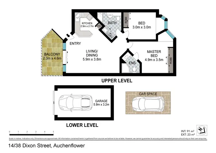 Floorplan of Homely unit listing, 14/38 Dixon Street, Auchenflower QLD 4066