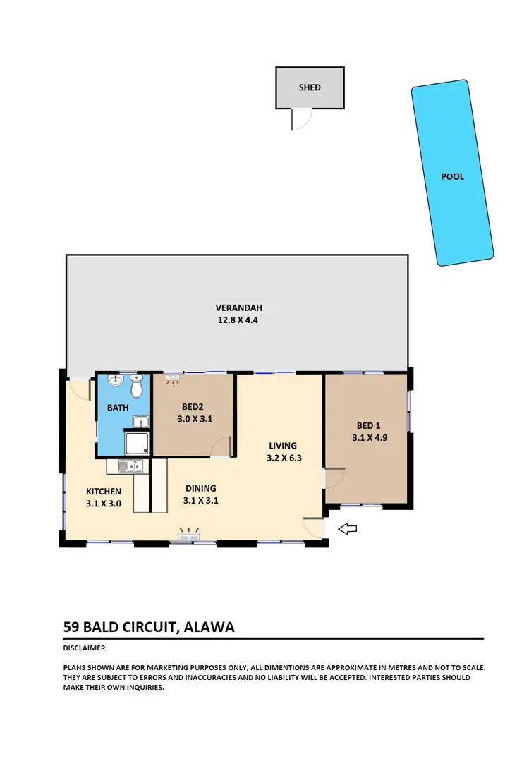 Floorplan of Homely house listing, 59 Bald Circuit, Alawa NT 810