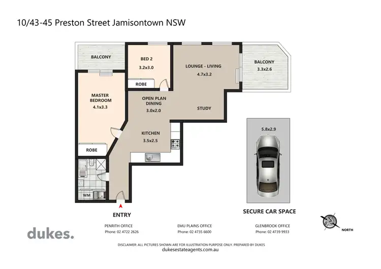 Floorplan of Homely unit listing, 10/43-45 Preston Street, Jamisontown NSW 2750