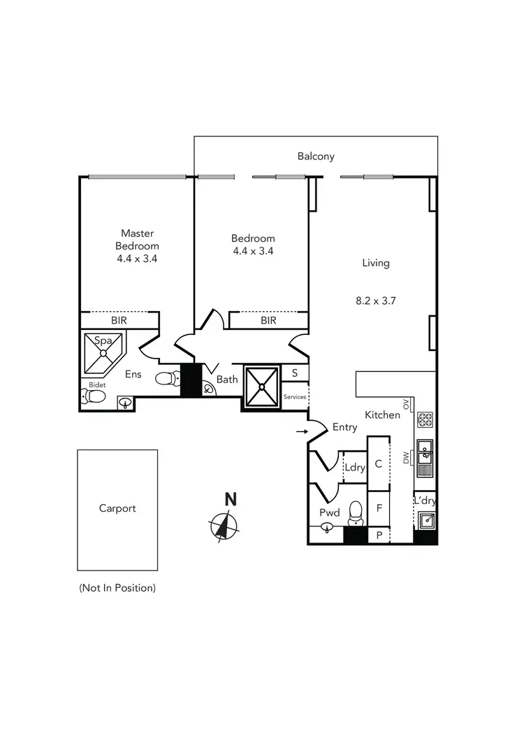 Floorplan of Homely apartment listing, 901/15 Collins Street, Melbourne VIC 3000